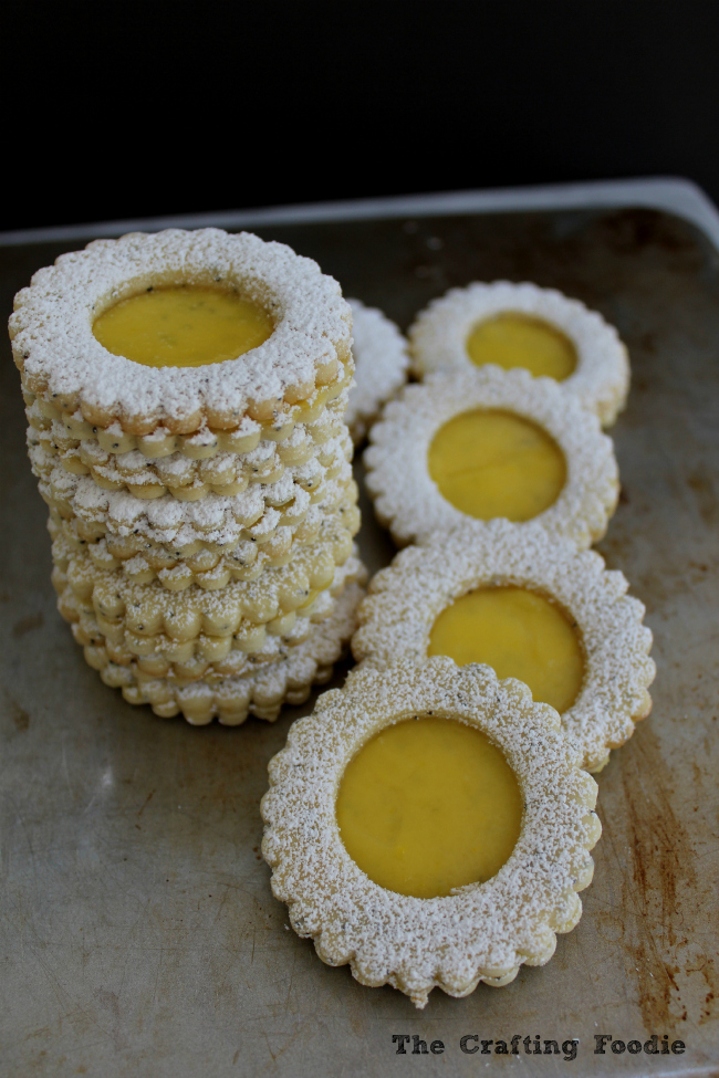 Lemon Poppy Seed Cookies with Lemon Curd|The Crafting Foodie