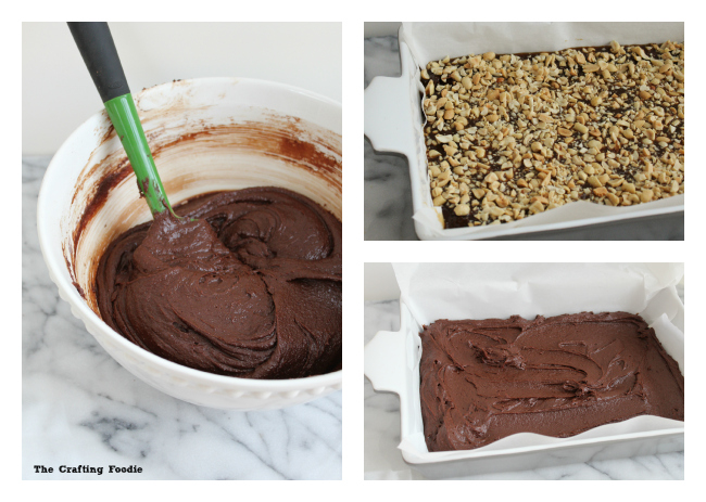 Sweet and Salty Caramel Peanut Brownies|The Crafting Foodie