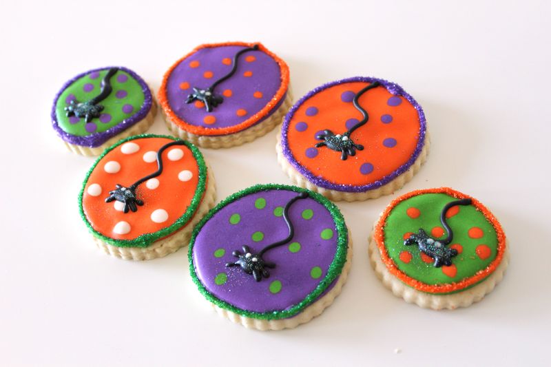 Halloween Ghost, Witch, and Spider Cookies | The Crafting Foodie