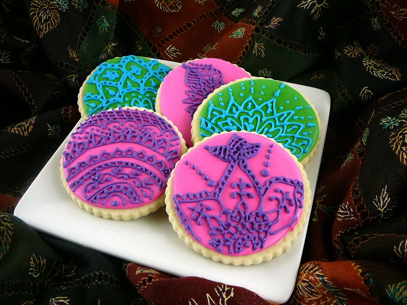 Henna Inspired Cookies | The Crafting Foodie