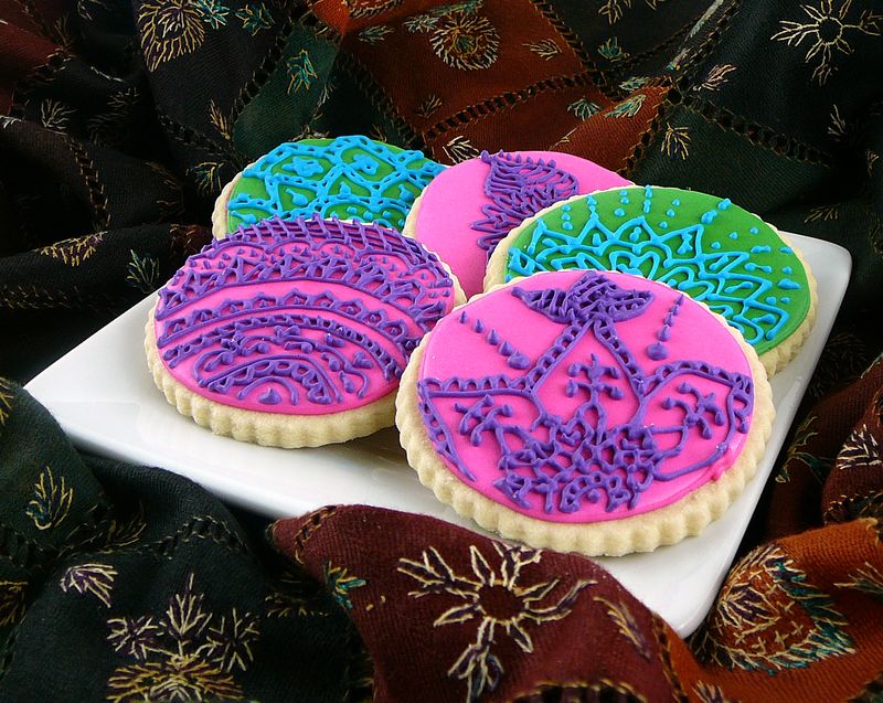 Henna Inspired Sugar Cookies | The Crafting Foodie