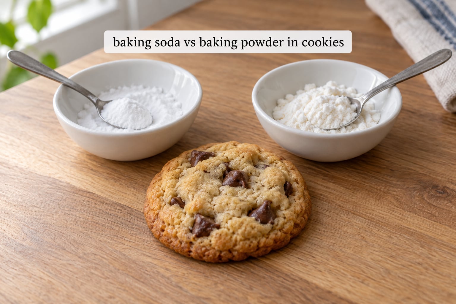 baking soda vs baking powder in cookies
