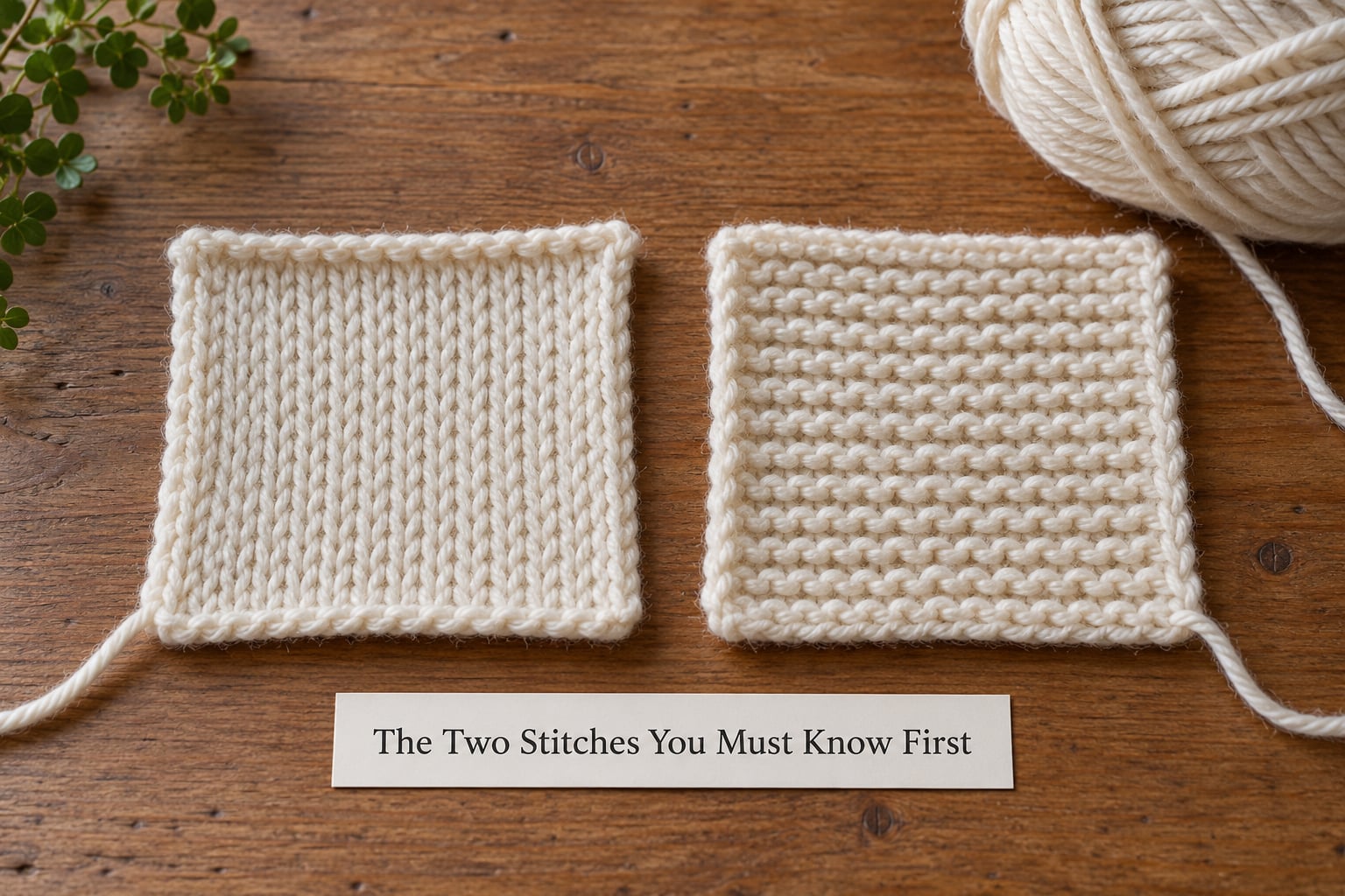 The Two Stitches You Must Know First