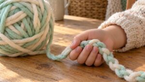 finger knitting for kids