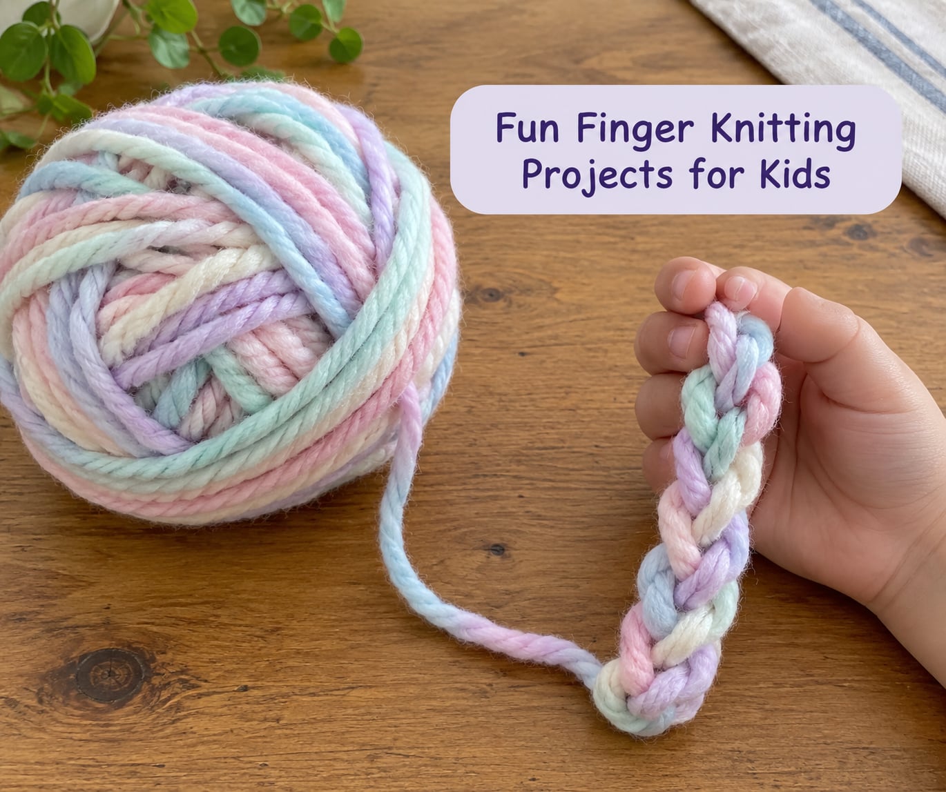 Fun Finger Knitting Projects for Kids
