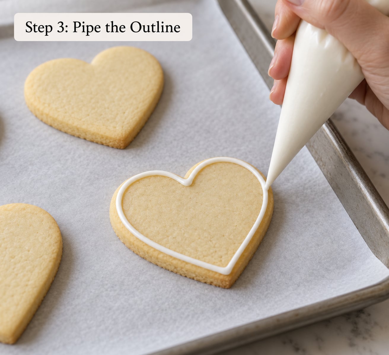 Step 3: Pipe the Outline