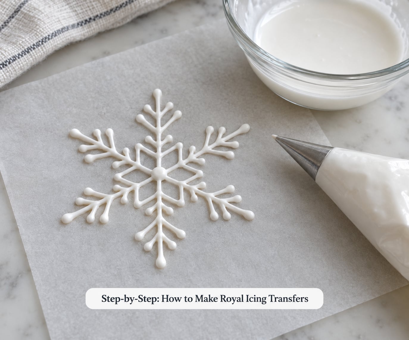 Step-by-Step: How to Make Royal Icing Transfers