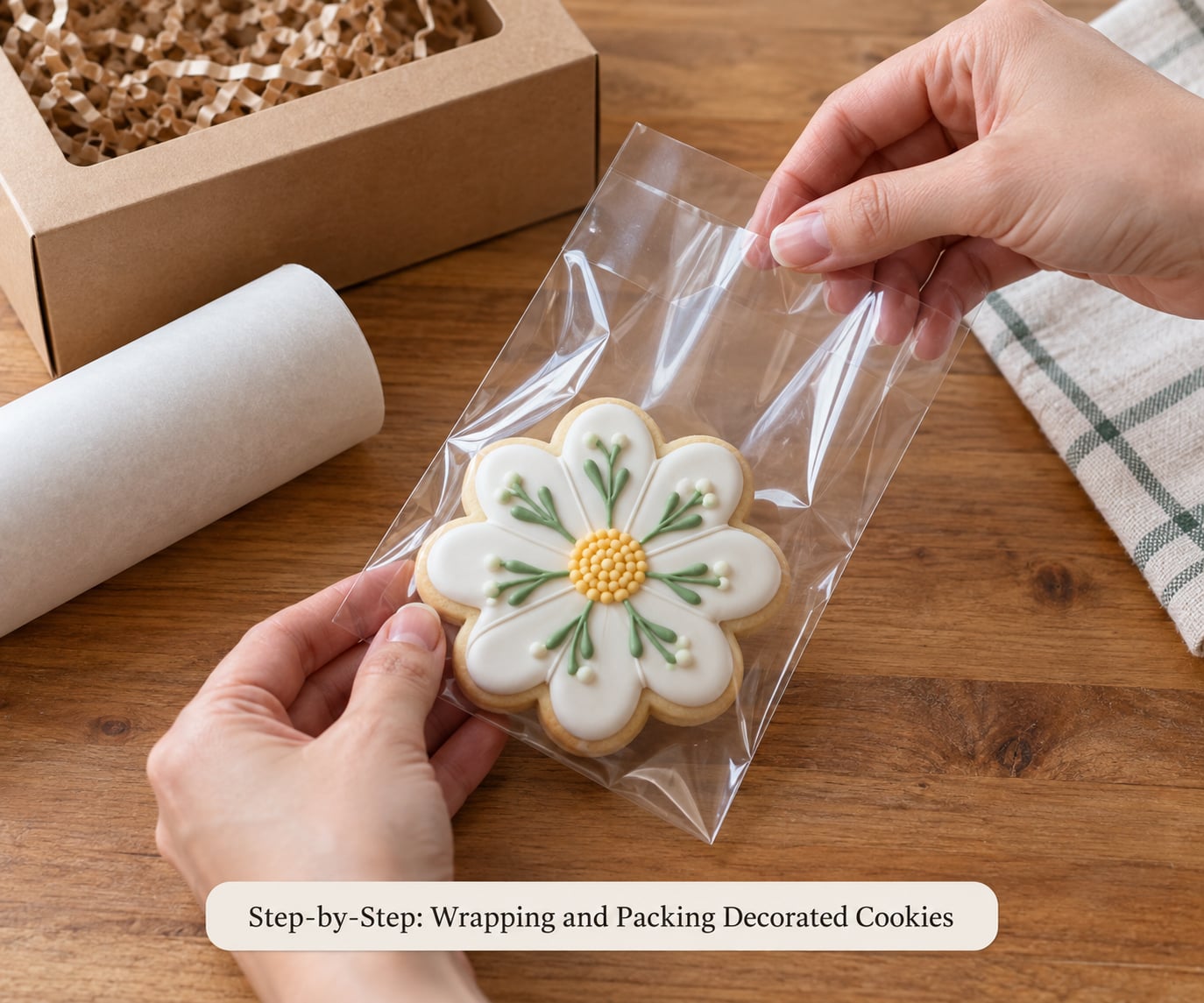 Step-by-Step: Wrapping and Packing Decorated Cookies