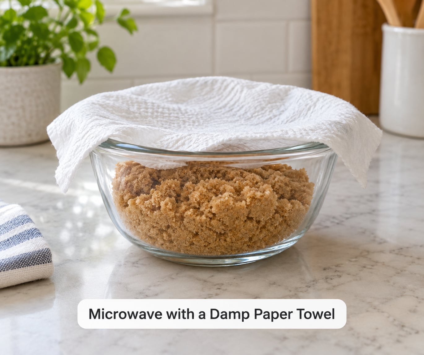 Microwave with a Damp Paper Towel