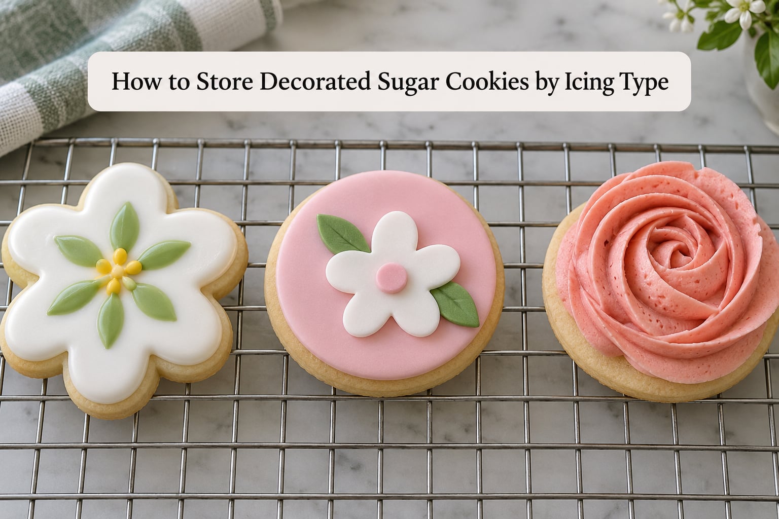 How to Store Decorated Sugar Cookies by Icing Type