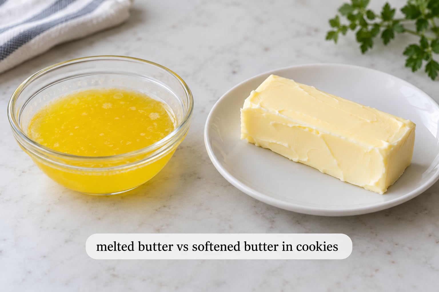 melted butter vs softened butter in cookies