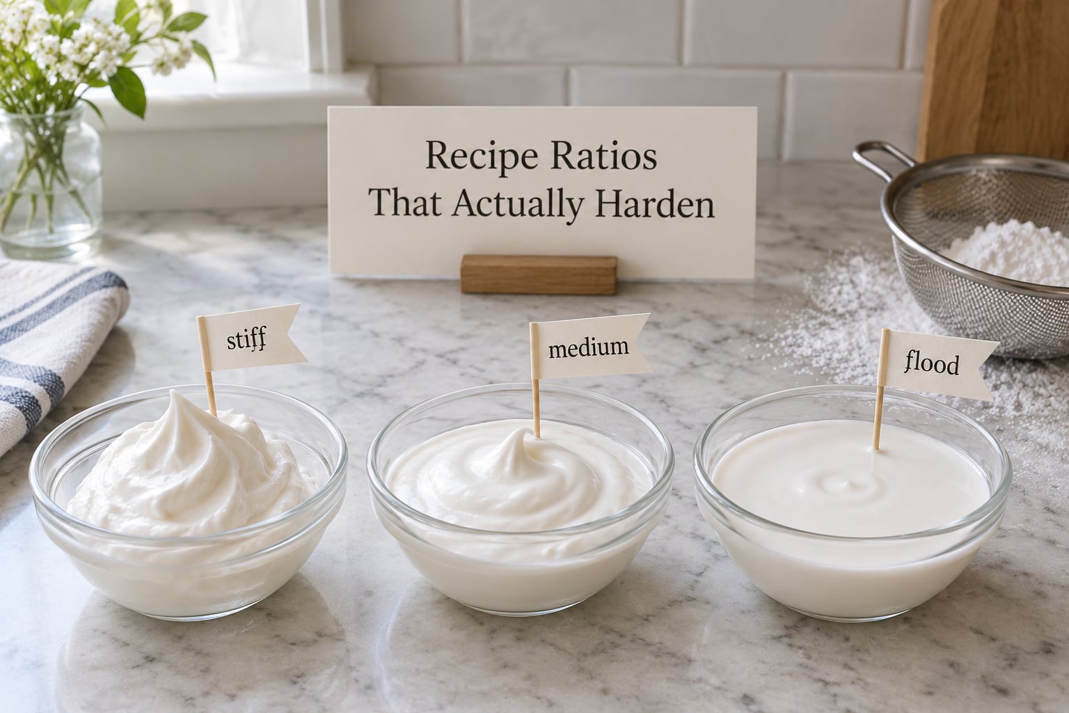 Recipe Ratios That Actually Harden